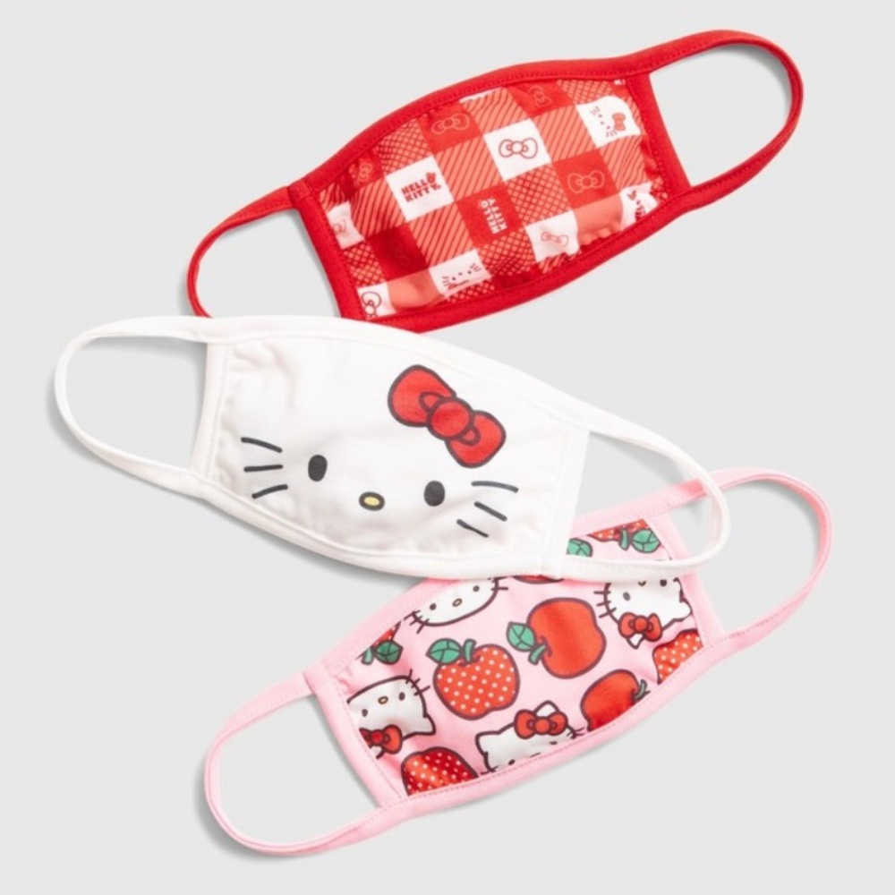 Hello Kitty Kids Face Masks (3-pack)